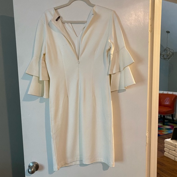 WHITE J MCLAUGHLIN DRESS - Picture 2 of 7